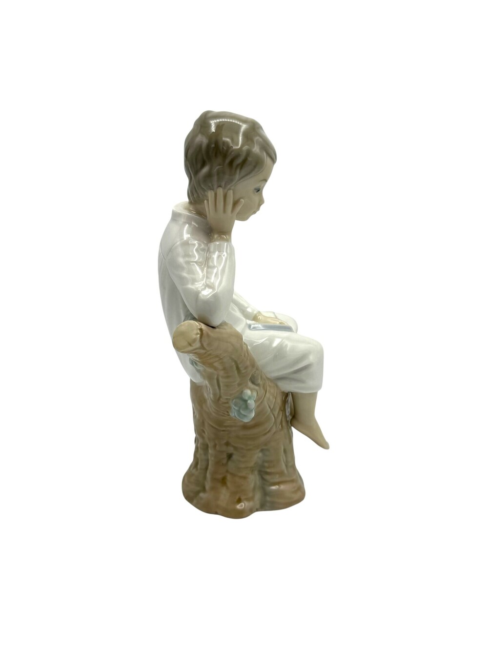 "Thinking Boy" Lladro Porcelain Figurine - Picture 4 of 6